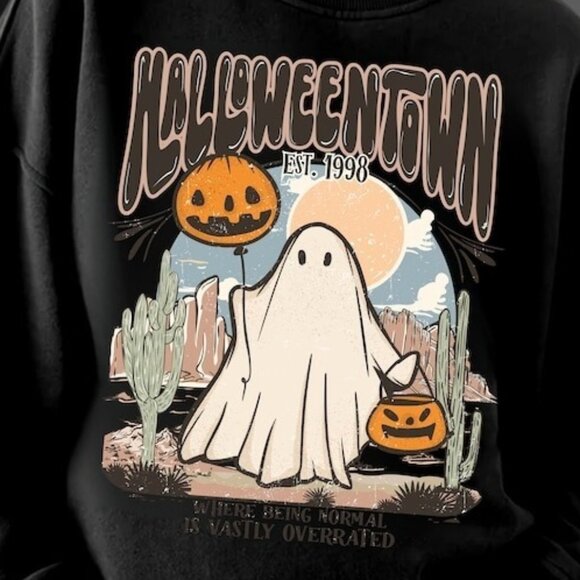 Halloween Est 1998 Sweatshirt, Halloween Ghost Fall Sweatshirt 99 - Picture 2 of 5